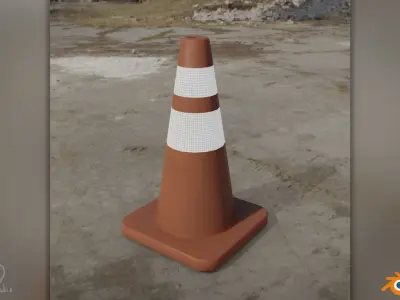 Road Cones and Pylons Pack 3D model