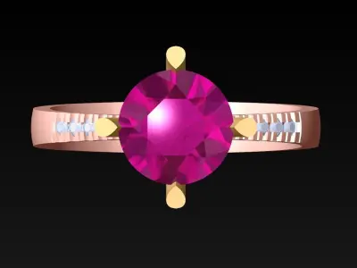 Diamond Ring - Womens Rings - N716924 3D print model