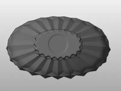 dhalia oval bowl for fruit  3D model