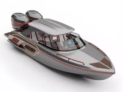 Luxury Speed Boat 3D print model