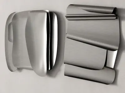 281 decorative wall art 13 metal wall sculptures P02 by Yyo Hai 3D model