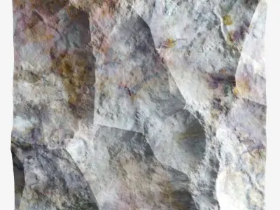 448-RockPanel sandstone rock wall art canvas 3D model