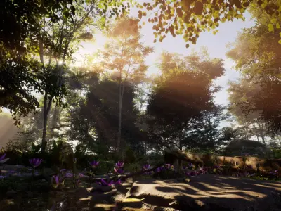 Forest Environment Unreal Engine 5 Low-poly 3D model