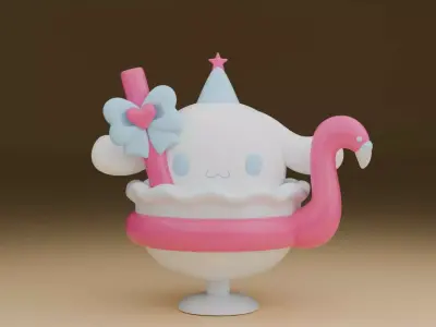 Ice cream sanrio CINNAMOROLL 19 3D print model