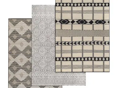 Rug Set 1504 3D model