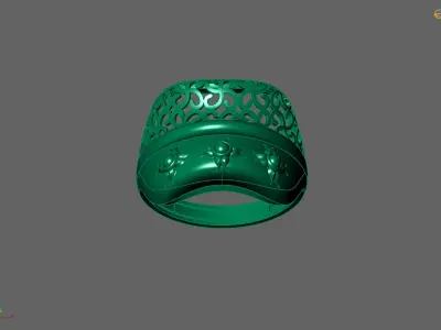 Plain Ring Women Ready STL 3DM Models Womens Rings 3D models 3D print model 16