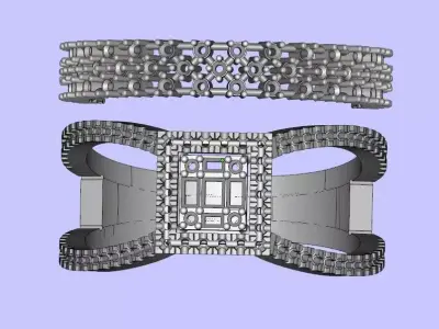 Bridal Ring Diamond 3d model print 3D model