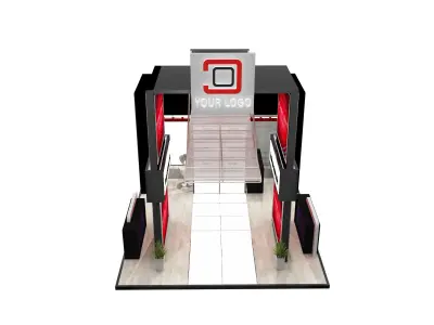 Booth Exhibition Stand a520b 3D model