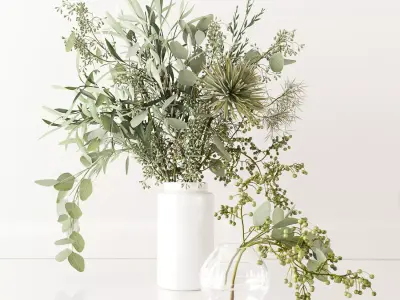 Green Bouquet 3D model