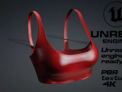 Red top PBR 4k Low-poly 3D model