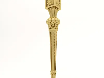 Cnc Furniture Leg 8 3D model
