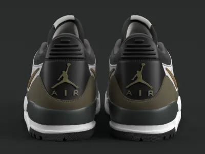 Air Jordan Legacy 312 Low Medium Olive  3D model