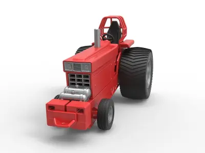 Pulling Tractor Pro Stock Scale 1 to 25 3D print model
