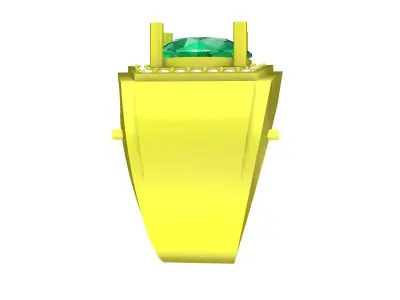 A7613 Diamond Korean Style Men Ring 3D Model 3D print model