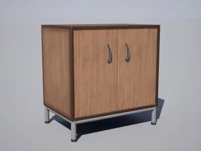Cabinet Low-poly 3D model