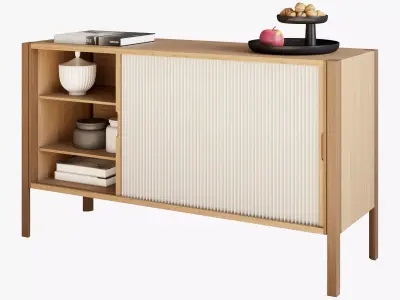 Nordic Tales Pleat Cabinet 3D model