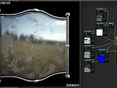 Wall Mirror  - game ready  Low-poly 3D model