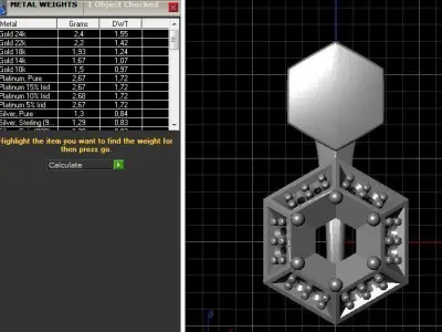 Pendant Luxury set 3D print model