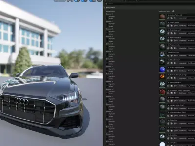 Audi Q8 -Rigged and Render Ready-unreal-vray-redshift Low-poly 3D model