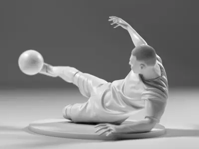 Footballer 05 SledgeStrike 02 Stl 3D print model