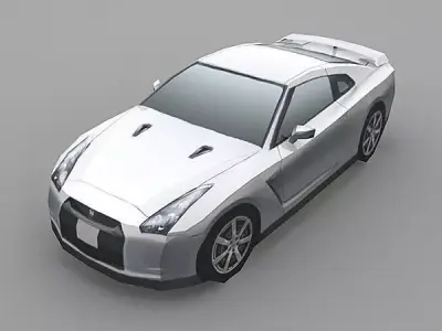 Nissan GT-R Low-poly 3D model