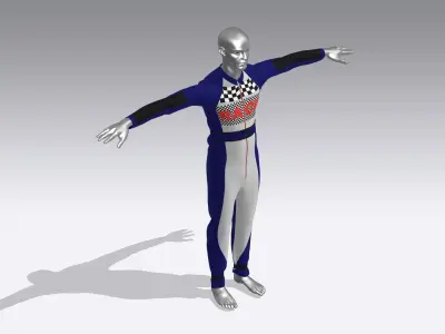 Racing Custom Driver Suits Low-poly 3D model