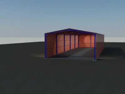 Industrial Shed 3D model