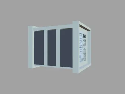Battery Box Low-poly 3D model