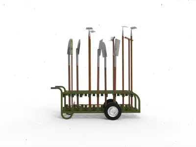 Farmer equipment 3D model