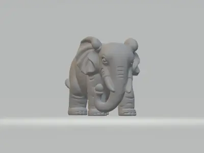 Elephant Sculpture 3D print model