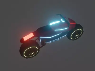Future Sports Bike 3D model