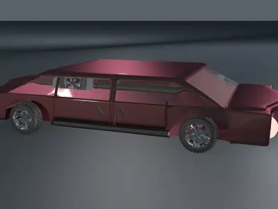 Car For Video Games 3D model