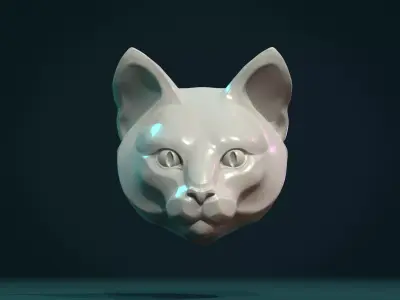 Cat Head 3D print model