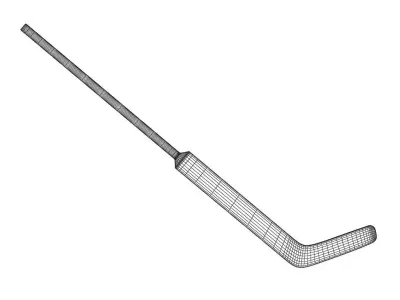 Ice Hockey Goal Stick 3D model