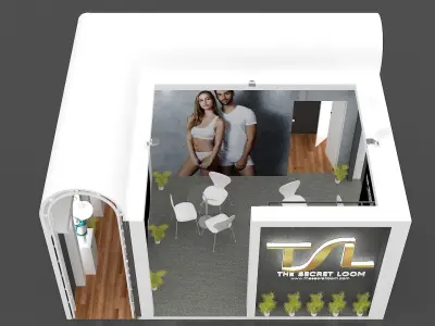 TSL 5X06 Stall Deign For Garment Expo  Low-poly 3D model