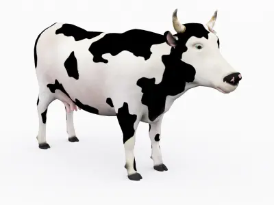 3D COW Low-poly 3D model