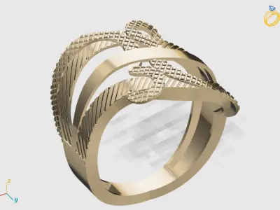 Women Plain Ring STL Models Womens Ring 3dmodels 3D print model 3D print model 53
