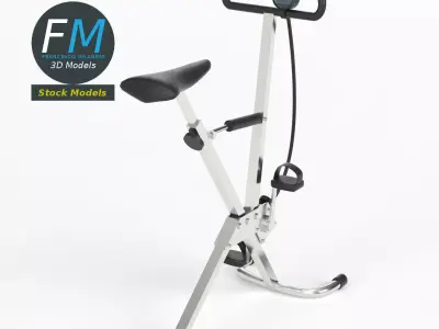 Gym equipment cyclette 3D model