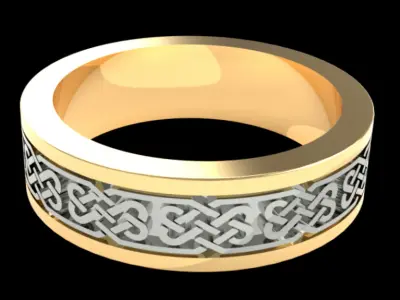 ring with patterns 3D print model