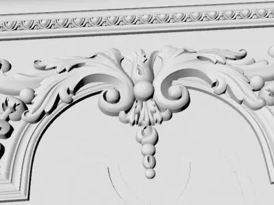 classical elegant door 3D model purchase