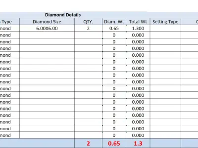 Diamond Earrings  3D print model