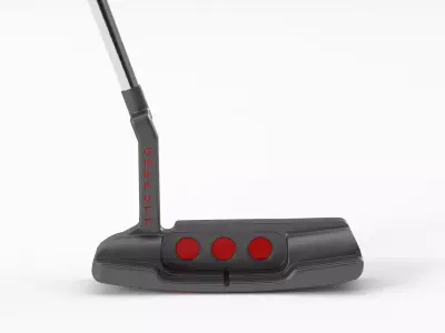 Golf Putter  V02 Low-poly 3D model