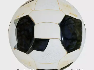 Textured Surface Soccer Ball for Enhanced Control Low-poly 3D model