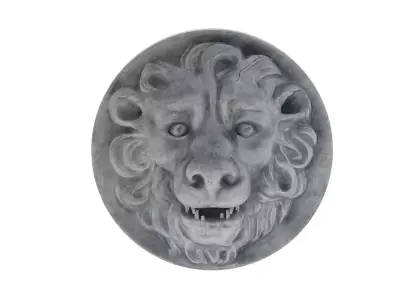 Lion Head 01 3D model