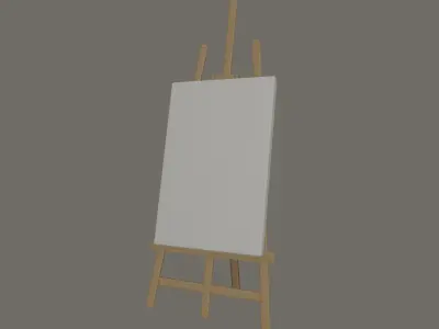 Easel 3D model