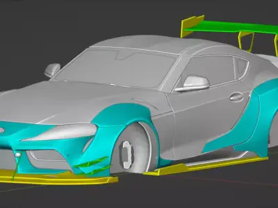 Toyota Supra A90 Prior Design 3D model