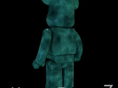 Light Green Jade  Bear brick 3D model