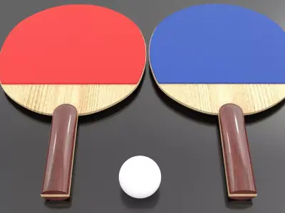 Outdoor Games Low-poly 3D model