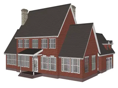 Colonial House 18 -Archimple LLC 3D model