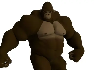 Cartoon Gorilla  3D model